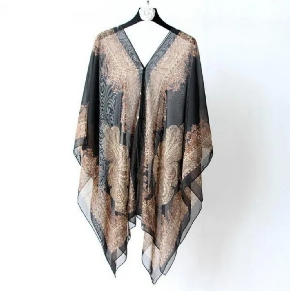 Boho chiffon cover-up